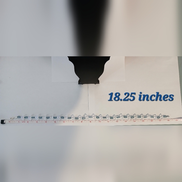 Blue Butterfly Necklace - 18.25" - Picture 4 of 4